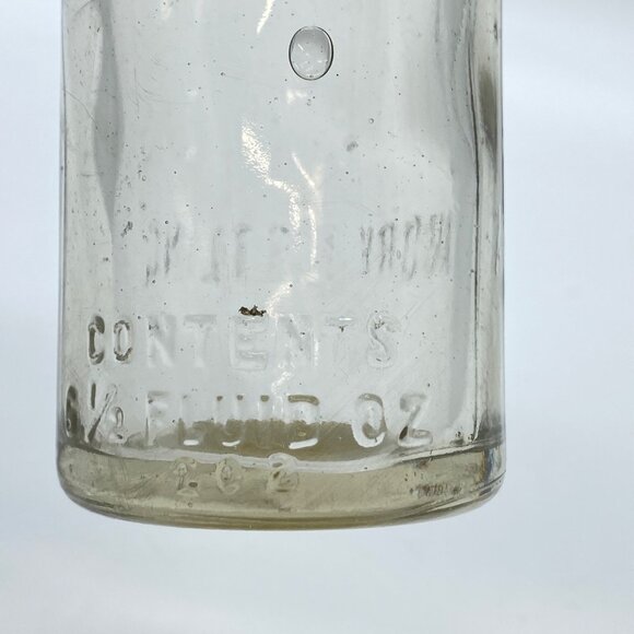 Vintage Embossed Clear Glass Bottle Armory Bottling Works Soda Water Star 6.5 Oz - Picture 7 of 16